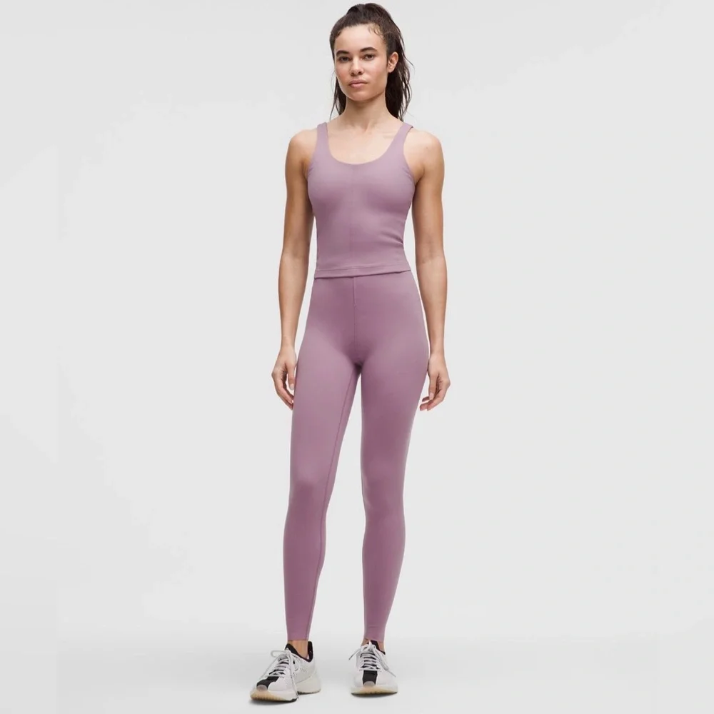NWT Lululemon Athletica Glow Up Lavender Lux High-Waisted Leggings 28" - Picture 3 of 6